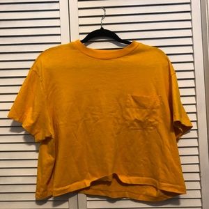 Yellow Crop Top Size XL